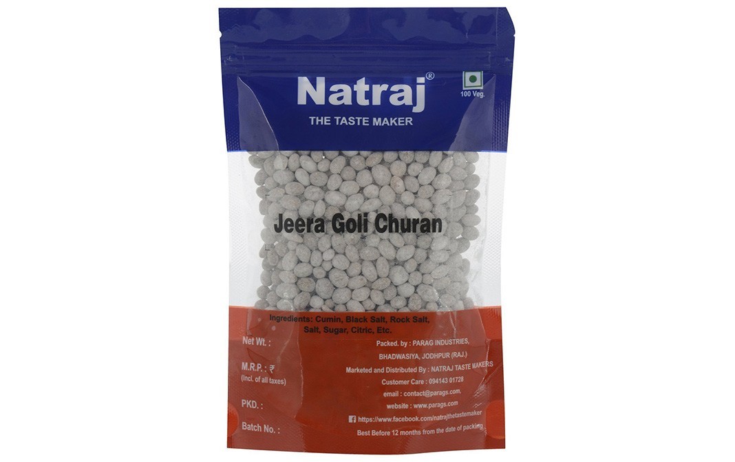 Natraj Jeera Goli Churan    Pack  200 grams